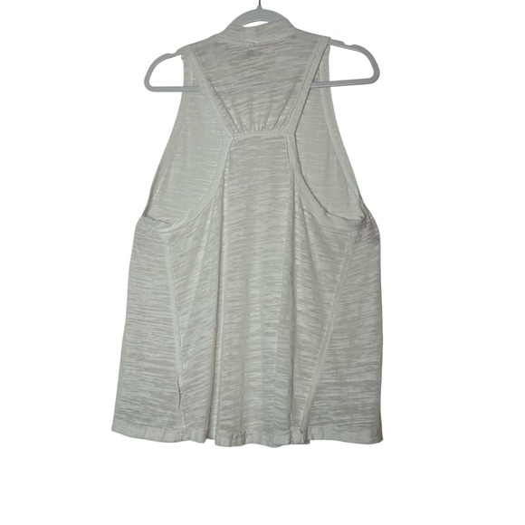 Free People We The Free Tank Top Womens Large White Sleeveless Oversized Stretch - Picture 2 of 7